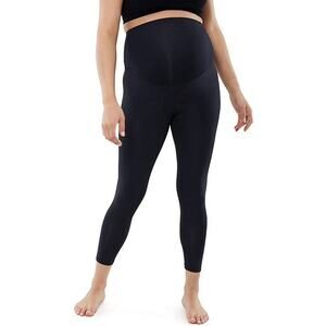 NWT Black Postpartum Maternity Support Leggings High Rise, Ingrid + Isabel, MED.